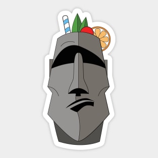 Tiki Rock Sticker